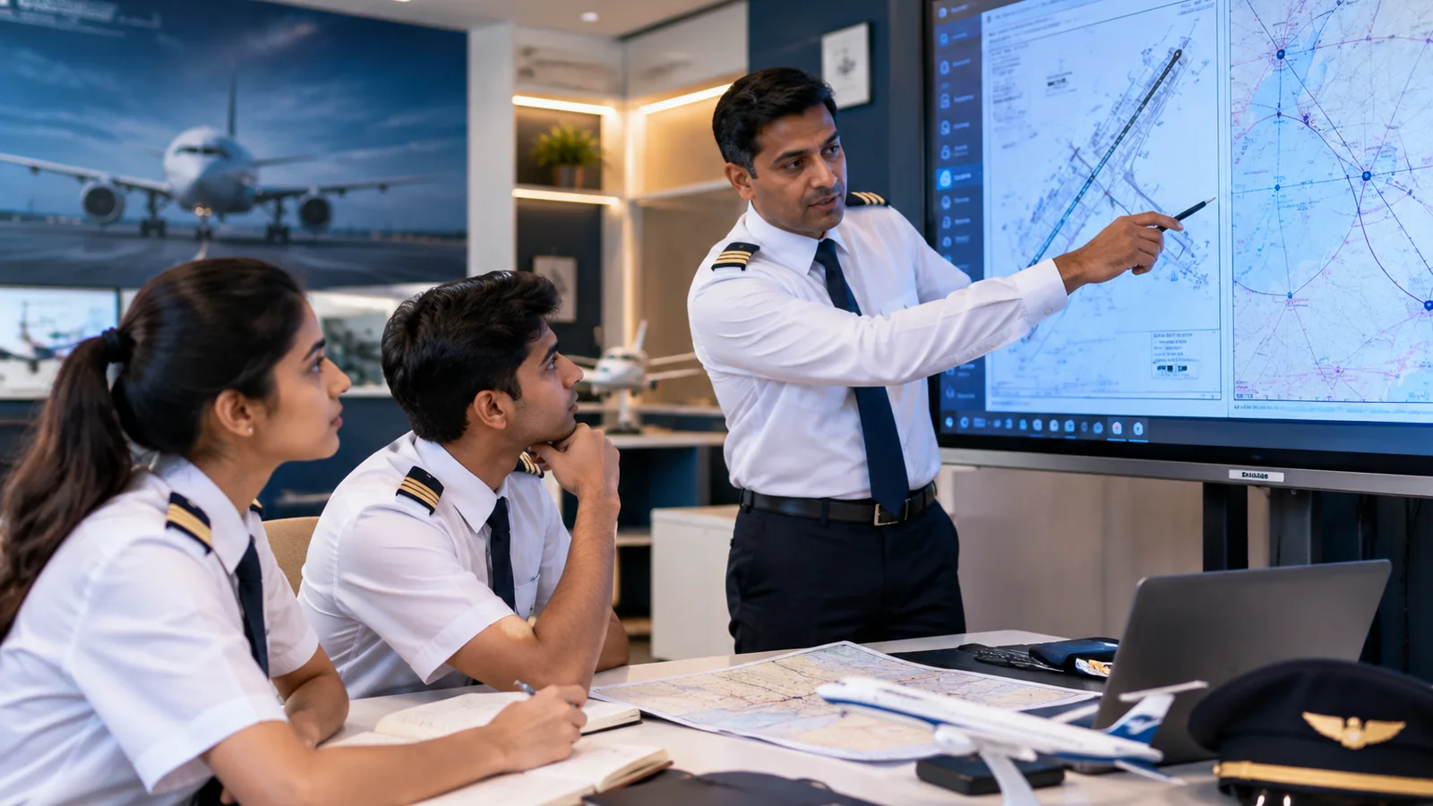 Pilot training courses for CPL preparation and DGCA ground classes