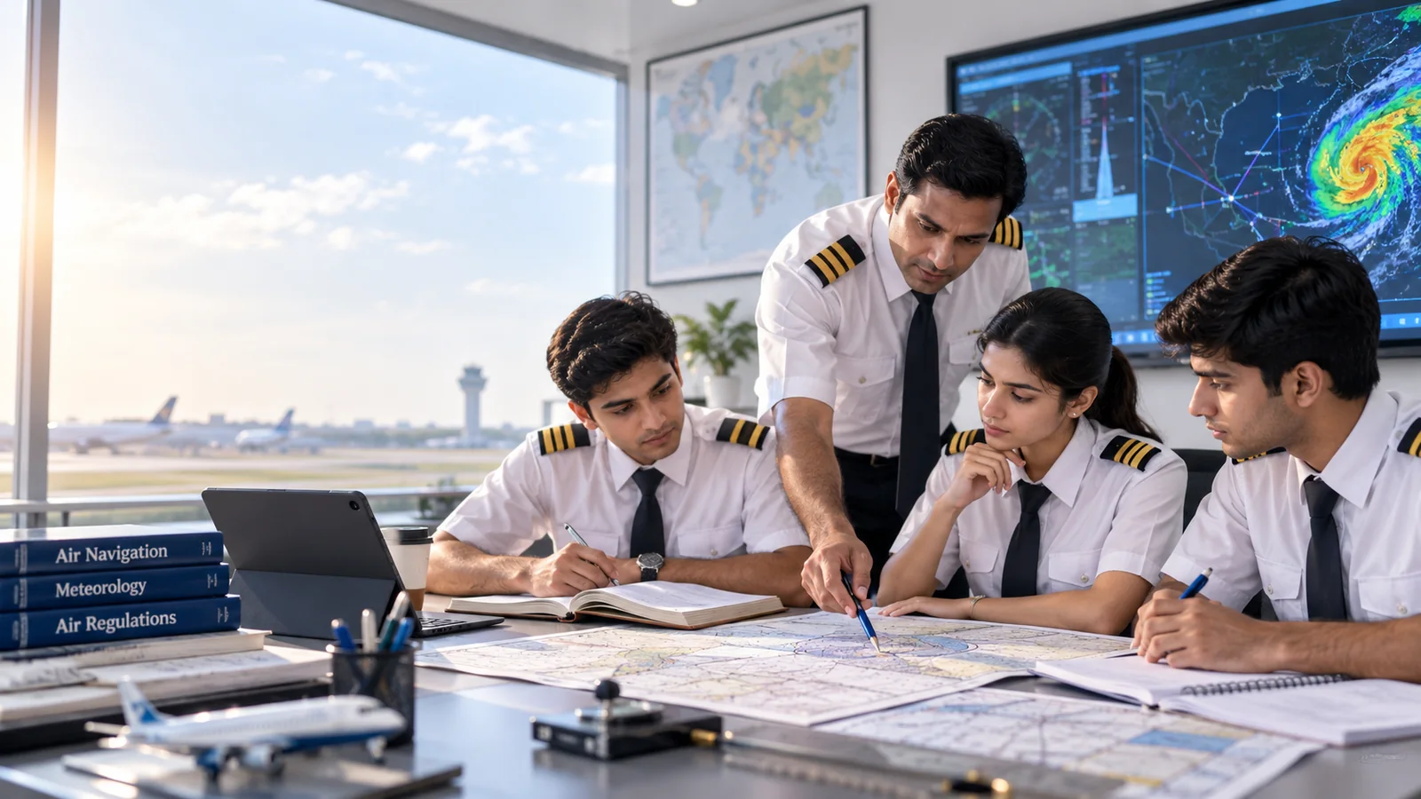 DGCA ground classes classroom for CPL students